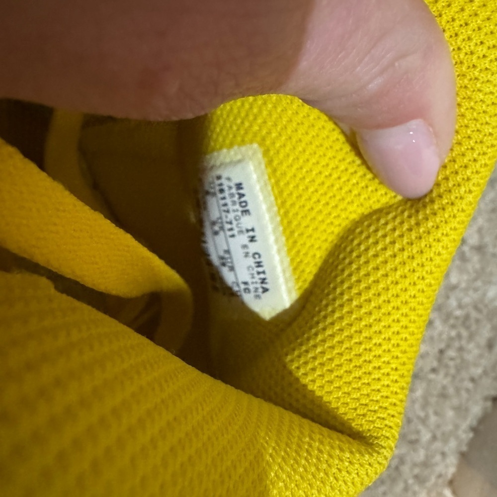 Nike Women’s Yellow and White Sneakers Spray Paint| Court Force| - Picture 3 of 5